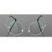 Round Rimless Eyeglass Glasses Frames Flexible Optical Vintage Titanium DFA167