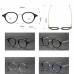 Aurovila 48mm Acetate Titanium Round Eyeglass Frames Women Men Demo Lens RX U