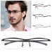 Mens Myopia Glasses Frame Ultralight Half Rim Eyeglasses Titanium Alloy Rx I