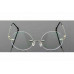 Round Rimless Eyeglass Glasses Frames Flexible Optical Vintage Titanium DFA167