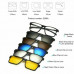 5 pack Magnetic Sunglasses Clip on Lens With 1 Eyeglass Frames Shade Outdoor I