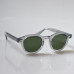 Mens Vintage green sunglasses 1960's sage solid acetate glasses green glass lens