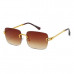 Hip Hop Men Sunglasses Rimless Square Shades Gold Designer Fashion Eye Glasses 