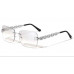 Clear Tinted Silver Frame EyeGlasses Rapper Style Sunglasses Fashion Model Retro