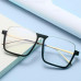 Unisex Anti-Blue Light Glasses Square Glasses Personality Eyeglass Frames D