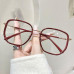 Oversized Square Myopia Glasses Men Women Block Blue Light Prescription Glasses