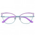 Cat Eye Metal Nearsighted Glasses Blue Light Blocking Purple Myopia Glasses U