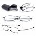 2 Pairs Folding Reading Glasses anti Blue Light Pocket Eyeglasses  w/ Cases US