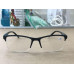 5 Pairs Fashion Square Half Frame Reading Glasses Spring Hinge Readers for Men