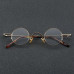 Brown Reading Glasses Japanese Retro Small Round Metal Men Women Unisex Readers