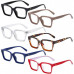 Square Blue Light Blocking Reading Glasses Rectangle Spring Hinge Readers B