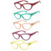 1 or 3 Pair Colorful Frame Cate Eye Full Lens (NOT BIFOCAL) Reading Glasses