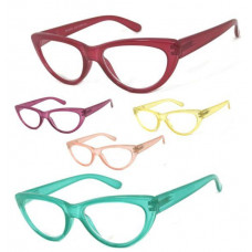 1 or 3 Pair Colorful Frame Cate Eye Full Lens (NOT BIFOCAL) Reading Glasses