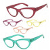 1 or 3 Pair Colorful Frame Cate Eye Full Lens (NOT BIFOCAL) Reading Glasses