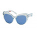 XXL Oversized Large Fashion Butterfly Retro Sunglasses Translucent/Blue OT48