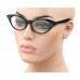 Classic Rhinestone Cat Eye Pinup Vintage Retro Style Sun Glasses Clear/Black RSC