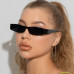 Fashion Small Rectangle Punk Sunglasses Retro Mens Women HIP HOP Shades Glasses