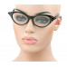 Classic Rhinestone Cat Eye Pinup Vintage Retro Style Sun Glasses Clear/Black RSC