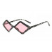 Triangle Polygonal Modern Fashion Geometric Diamond Shape UV Sunglasses